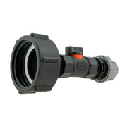 IBC 2” S60X6 Cap with In-Line BSPF Valve and MDPE Straight 20mm - Hardware > Plumbing > Plumbing Fittings & Supports > Pipe Connectors