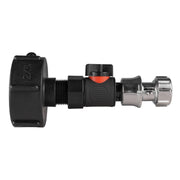IBC 2” S60X6 Cap with BSPF Thread-Quick Connect Male Valve and Hose Connector Zinc - Hardware > Plumbing > Plumbing Fittings & Supports > Pipe Connectors
