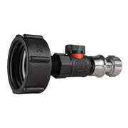 IBC 2” S60X6 Cap with BSPF Thread-Quick Connect Male Valve and Hose Connector Zinc - Hardware > Plumbing > Plumbing Fittings & Supports > Pipe Connectors