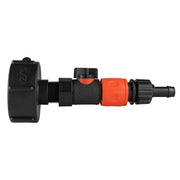 IBC 2” S60X6 Cap with BSPF Thread-Quick Connect Male Valve and Hose Connector 16mm Barb - Home & Garden > Lawn & Garden