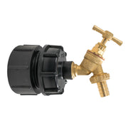 IBC 2” BSPF – S60X6 Cap with S60X6 – ½” BSPF Cap and Brass Bib Tap 1/2” Barb - Home & Garden > Lawn & Garden