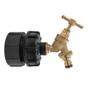 IBC 2” BSPF – S60X6 Cap with S60X6 – ½” BSPF Cap and Brass Bib Quick Connect Tap 1/2” BSP - Home & Garden > Lawn & Garden
