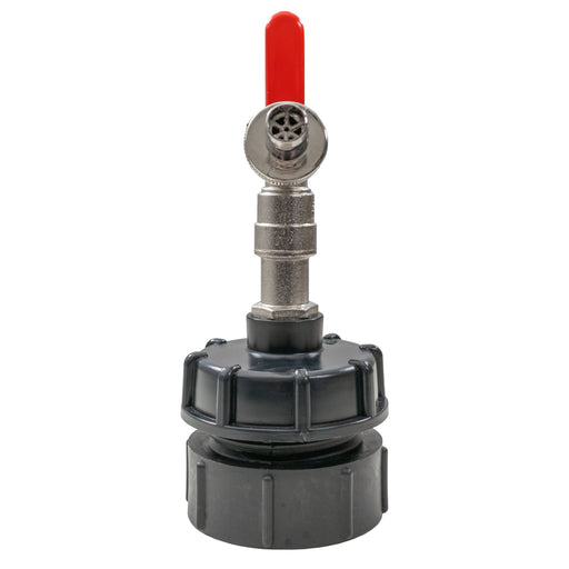 IBC 2” BSPF – S60X6 Cap with S60X6 – ½” BSPF Cap and Lever Tap ½” Barb - Home & Garden > Lawn & Garden