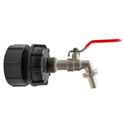 IBC 2” BSPF – S60X6 Cap with S60X6 – ½” BSPF Cap and Lever Tap ½” Barb - Home & Garden > Lawn & Garden