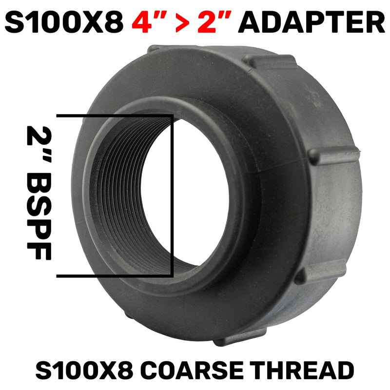 IBC S100X8 Adapter to 2"BSPF - Home & Garden > Lawn & Garden Tech Hose & Fittings