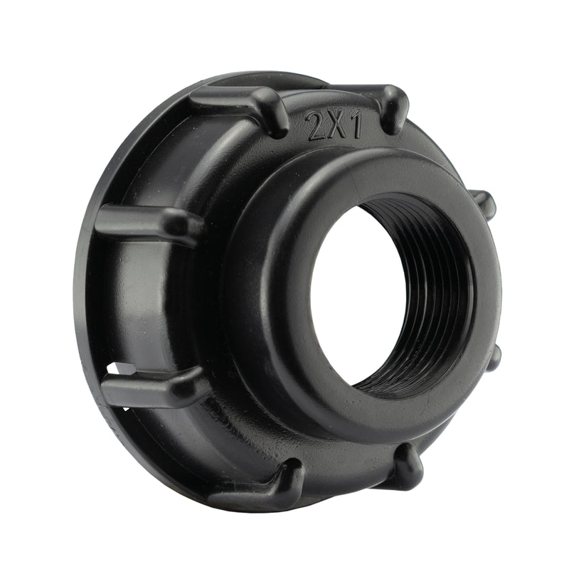 IBC 2” S60X6 Cap with Lever Valve and 25mm MDPE Elbow - Home & Garden > Lawn & Garden