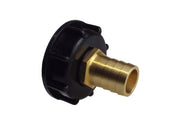 IBC 2” S60X6 Cap with 19mm Brass Barb - Home & Garden > Lawn & Garden