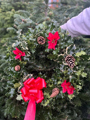 Real Holly Wreath | Hand Made Wreath (45cm)