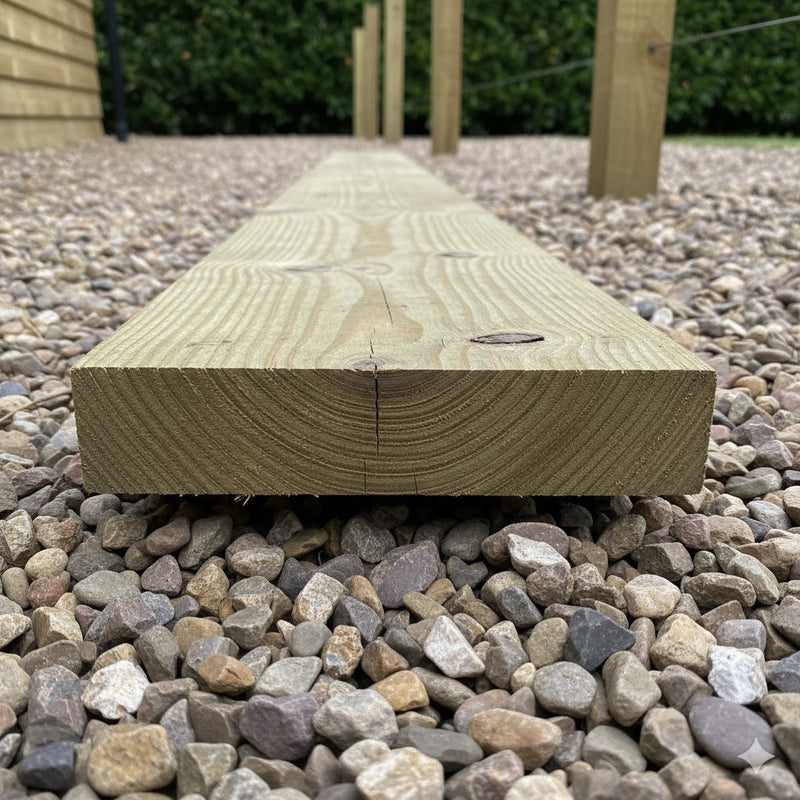 Pressure Treated Timber Gravelboards 150 x 22 x 2400mm (6X1) £5.50 Inc Vat - Hardware > Fencing & Barriers > Fence Panels Timber Treated Gravelboards