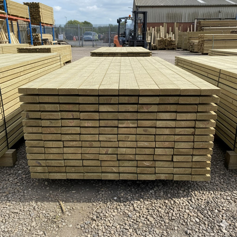 Pressure Treated Timber Gravelboards 150 x 22 x 2400mm (6X1) £5.50 Inc Vat - Hardware > Fencing & Barriers > Fence Panels Timber Treated Gravelboards
