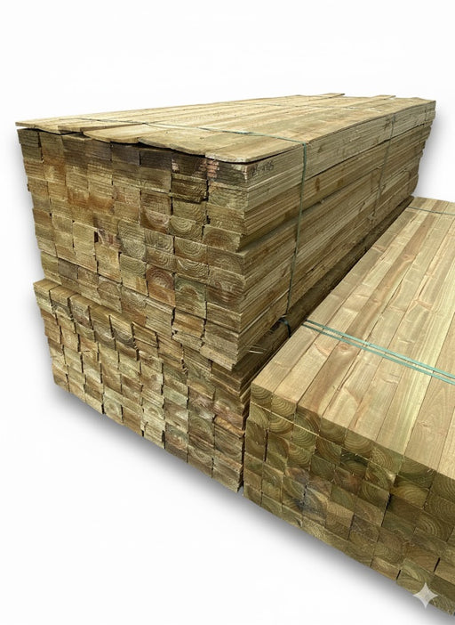Treated Timber Featheredge Cladding 125mm x 1800mm (6ft) - £1.75 Inc Vat - Hardware > Fencing & Barriers > Fence Panels Featheredge Cladding