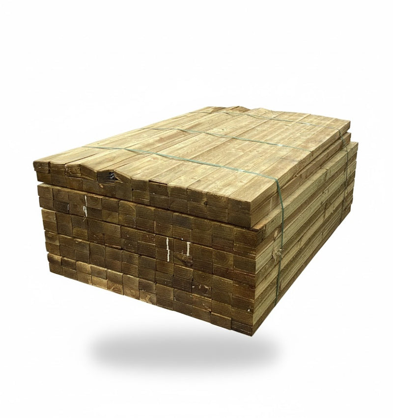 Featheredge Cladding 100mm x 1800mm Fence Panel Slats Treated - £1.25 Each Inc Vat - Hardware > Fencing & Barriers > Fence Panels Featheredge Cladding