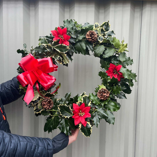 Real Holly Wreath | Hand Made Wreath (45cm)