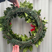 Real Holly Wreath | Hand Made Wreath (45cm)