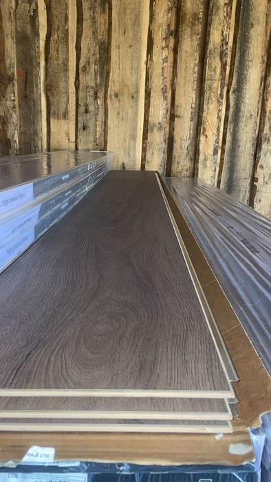 Berry Alloc Grand Majestic Etna Dark Brown Laminate Flooring 12.3mm Thick & Each Plank Is 2410mm x 303mm - 3 Planks = 2.19m2 Per Pack Clearance Warehouse Price £35 Per Pack (Just £15.99 sqm)