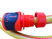 Premium Garden Hose Yellow with Orange Lock Connectors - Garden watering