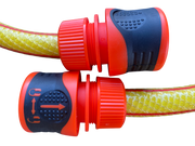 Premium Garden Hose Yellow with Orange Lock Connectors - Garden watering