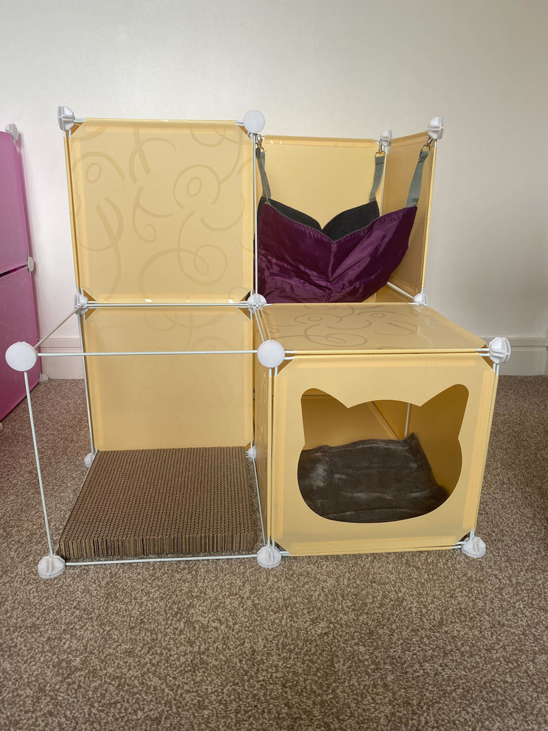 Kitty Cubby Cat Cube Play Tower MIDI - Animals & Pet Supplies > Pet Supplies > Cat Supplies PETS