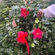 Real Holly Wreath | Hand Made Wreath (30cm) -