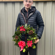 Real Holly Wreath | Hand Made Wreath (30cm) -