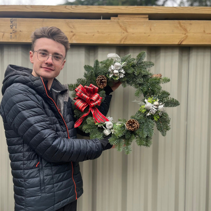 Noble Fir Christmas Wreath | 45cm | Real Wreath -