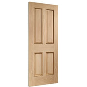 Victorian 4 Panel With Raised Mouldings Internal Oak Door -