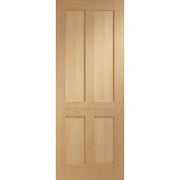 Victorian Shaker 4 Panel Internal Oak Door -