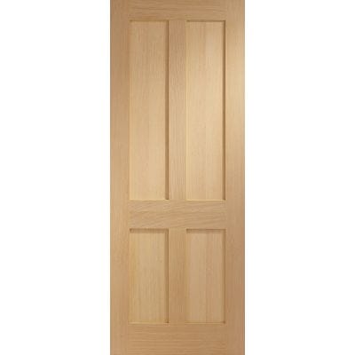 Victorian Shaker 4 Panel Internal Oak Door -
