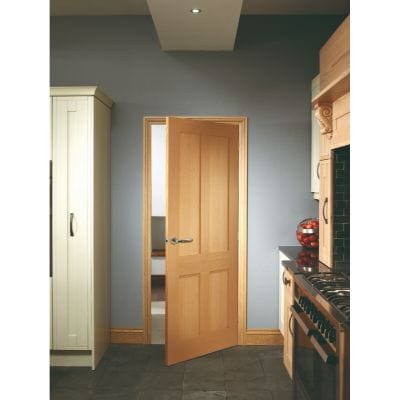 Victorian Shaker 4 Panel Internal Oak Door -