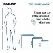 IDEALIST Lite Contemporary Flower Box Square Garden Planter, Light Concrete Outdoor Large Plant Pot H30 L30 W30 cm, 28L - Home & Garden > Lawn & Garden > Gardening > Pots & Planters > Planters