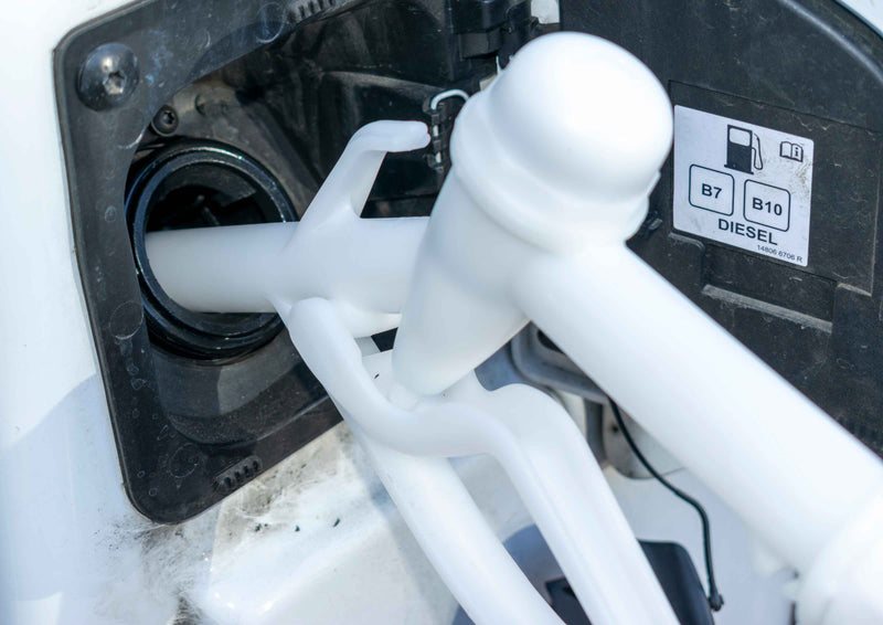 Fuel Gun White 1" Barb Inlet - 25mm Outlet - Home & Garden Tech Hose & Fittings