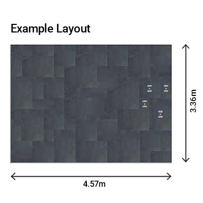 Indian Limestone Patio Pack Kadappa Black (84 Slabs - 15.2m2 per Pack) -