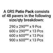 Indian Limestone Patio Pack Kadappa Black (84 Slabs - 15.2m2 per Pack) -