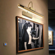 LED Battery Powered Rechargeable LED Wall Mounted Picture Light - Brass - Picture Lights