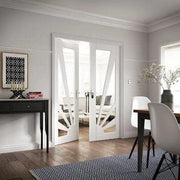 Aurora White Primed Glazed Internal Door - All Sizes - Doors