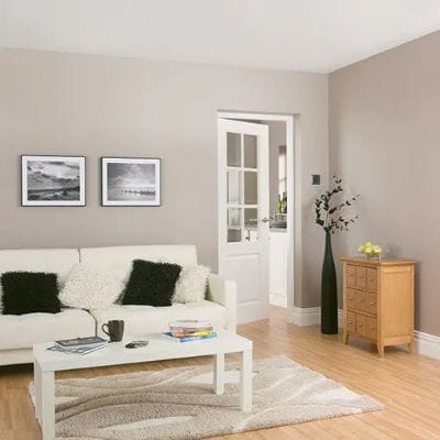 Faro White Primed Glazed Internal Door - All Sizes - Doors