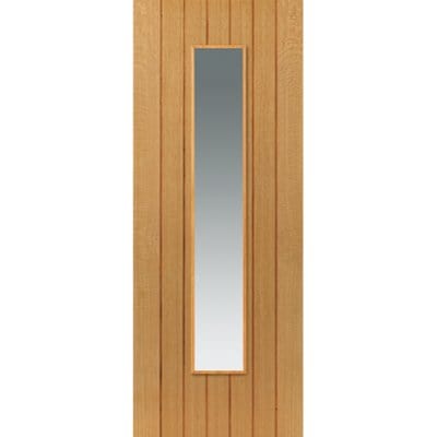 Cottage Cherwell Oak Pre Finished Glazed Internal Door - All Sizes -