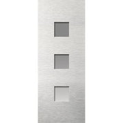 Ripple White Primed Glazed Internal Door - All Sizes -