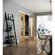 Axis Oak Pre Finished Glazed Internal Door - All Sizes - Doors