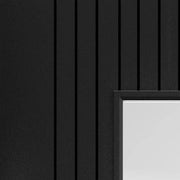 Aria Black Pre-Finished Glazed Internal Door - All Sizes -