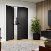 Aria Black Pre-Finished Internal Door - All Sizes -