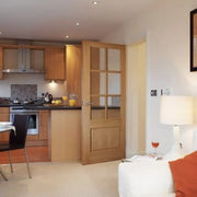 Traditional Dove Oak Pre Finished Glazed Internal Door - 1981mm x 762mm -