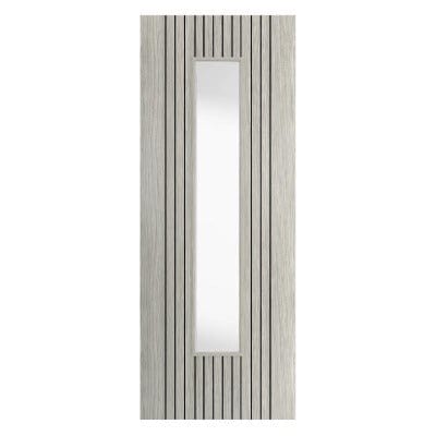 Aria Grey Pre-Finished Glazed Internal Door - All Sizes -