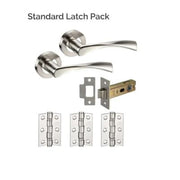 Boston Polished Satin Stainless Steel Latch Pack -