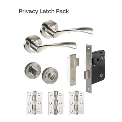 Boston Polished Satin Stainless Steel Latch Pack -