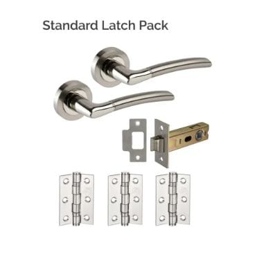 Dallas Polished Satin Stainless Steel Latch Pack -