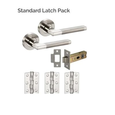 Seattle Polished Satin Stainless Steel Latch Pack -