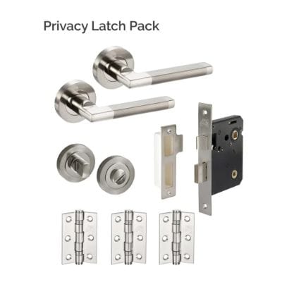 Seattle Polished Satin Stainless Steel Latch Pack -
