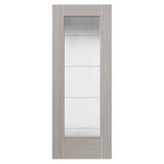 JB Kind Tigris Light Grey Pre-Finished Fully Glazed Internal Laminate Door - All Sizes -