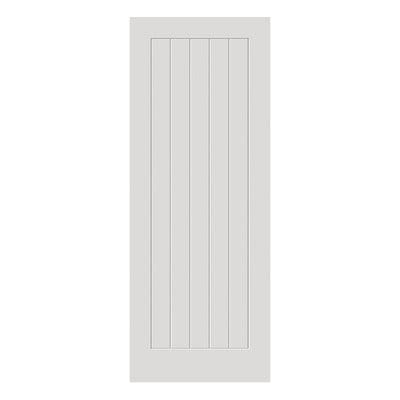 JB Kind Thames White Primed 5 Panel Internal Door - All Sizes -
